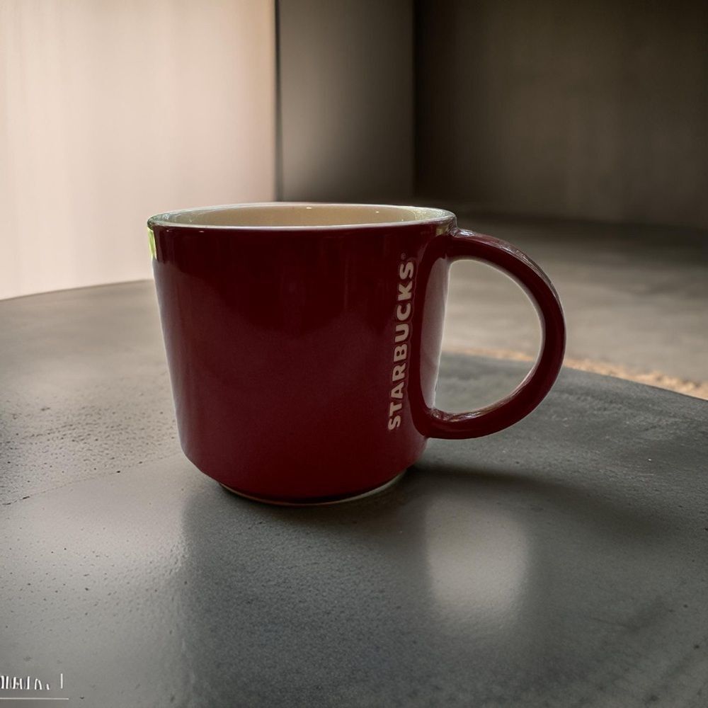 Starbucks Coffee Mug Cup 2012 Red Embossed White‎ Logo 14oz Barista